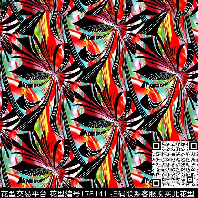 四方连续数码印花华亿平台下载（图片编号: 178141） - 瓦栏（Walan）