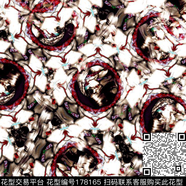 肌理人物数码印花华亿平台下载（图片编号: 178165） - 瓦栏（Walan）