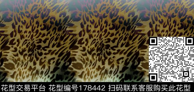 豹纹动物性感数码印花华亿平台下载（图片编号: 178442） - 瓦栏（Walan）