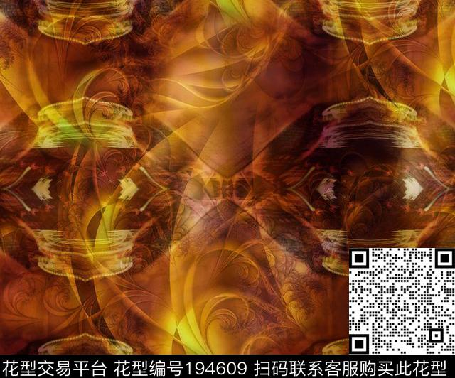 肌理抽象数码印花华亿平台下载（图片编号: 194609） - 瓦栏（Walan）