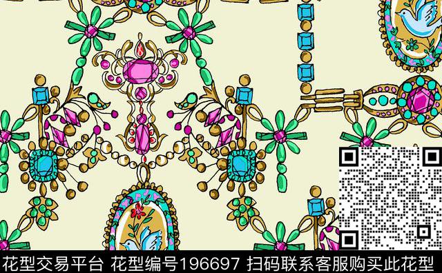 传统印花华亿平台下载（图片编号: 196697） - 瓦栏（Walan）