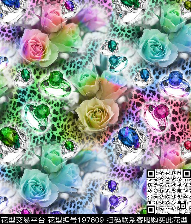 珠宝宝石水晶数码印花华亿平台下载（图片编号: 197609） - 瓦栏（Walan）