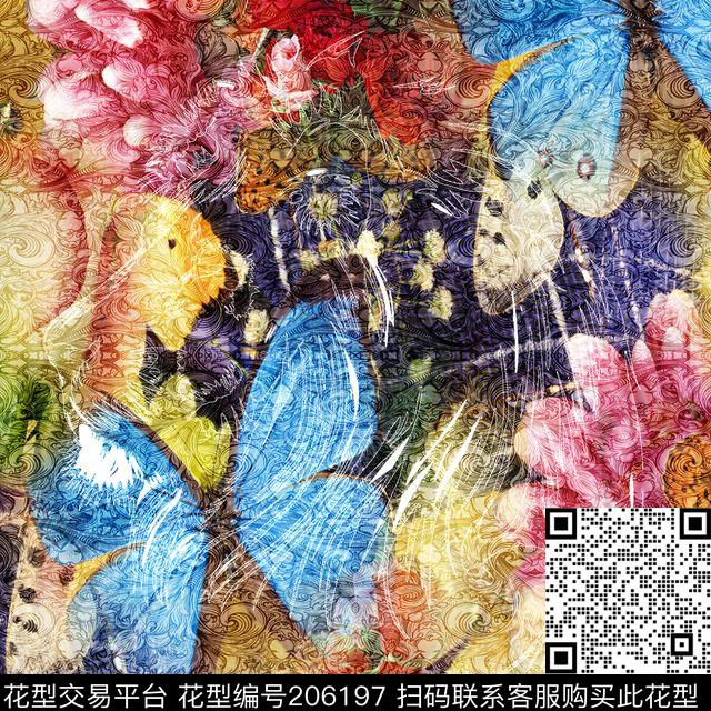 肌理数码印花华亿平台下载（图片编号: 206197） - 瓦栏（Walan）