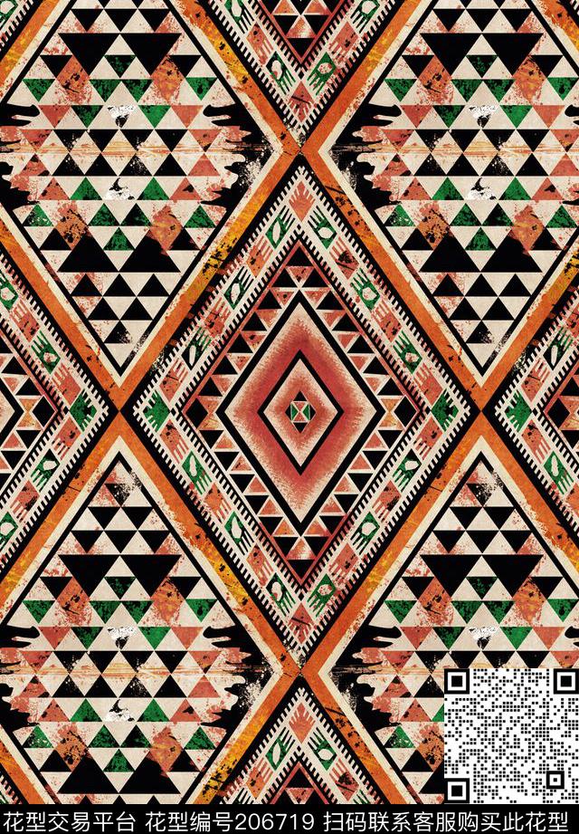 G-几何印象/Geometry数码印花华亿平台下载（图片编号: 206719） - 瓦栏（Walan）