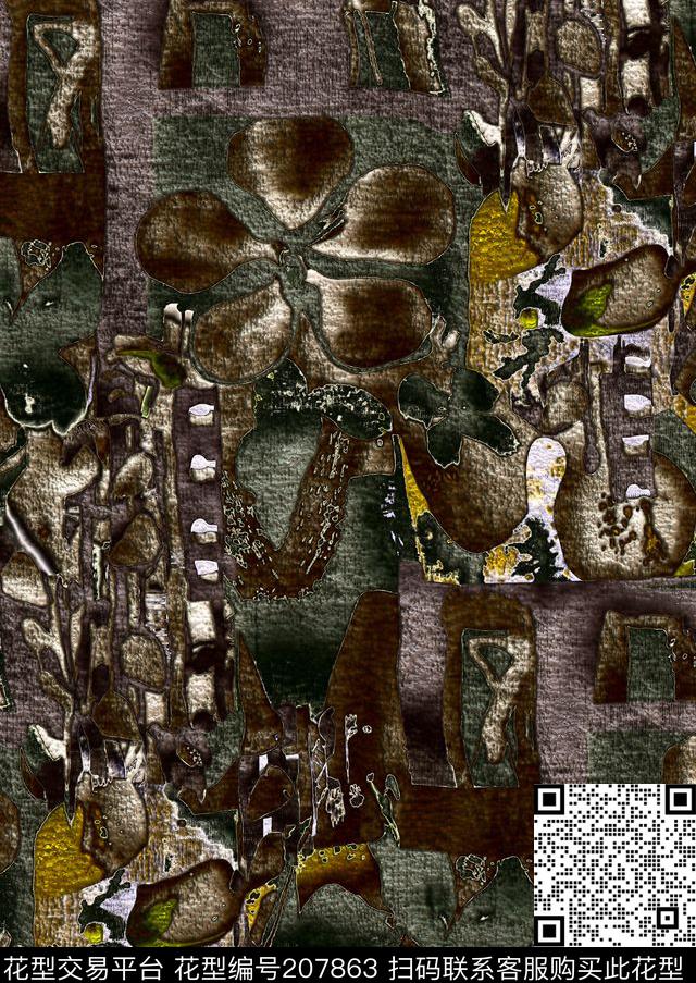 肌理刺绣数码印花华亿平台下载（图片编号: 207863） - 瓦栏（Walan）