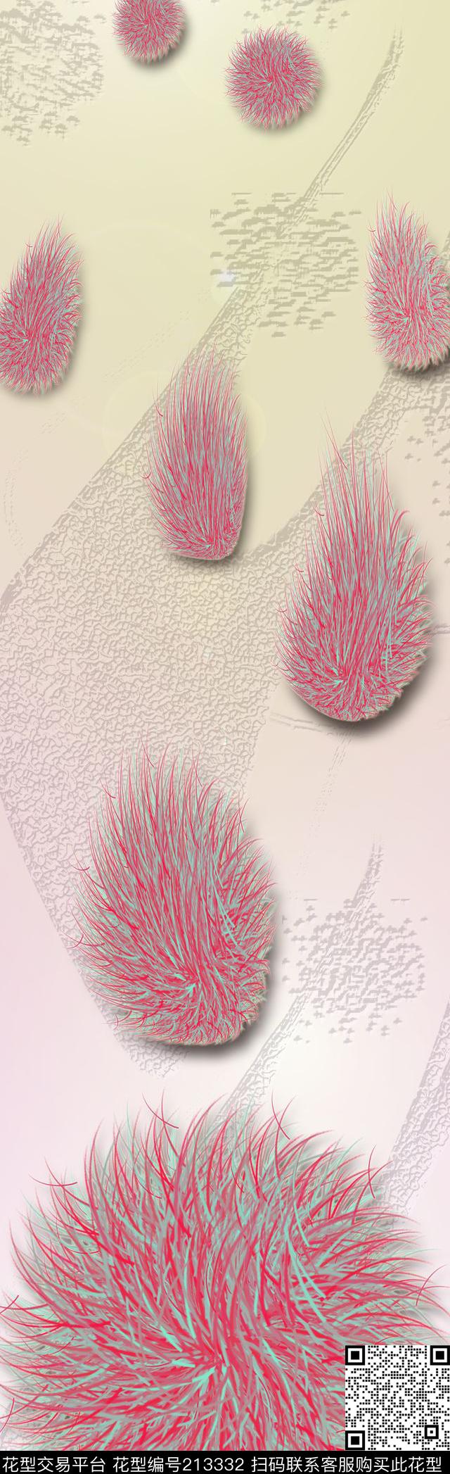 长巾立体数码数码印花华亿平台下载（图片编号: 213332） - 瓦栏（Walan）