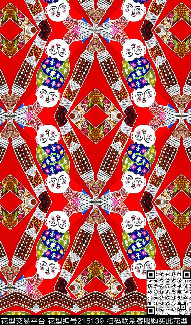 民族风中国风插画S-艺术花卉/Art传统印花华亿平台下载（图片编号: 215139） - 瓦栏（Walan）