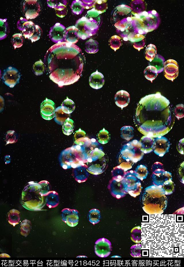 水晶泡泡美丽数码印花华亿平台下载（图片编号: 218452） - 瓦栏（Walan）