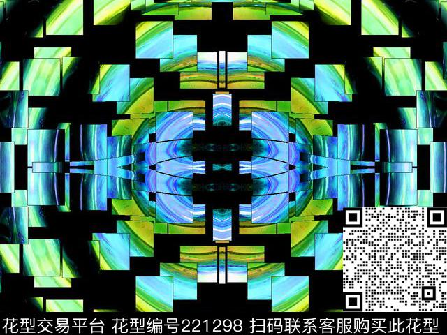 星空科幻变形数码印花华亿平台下载（图片编号: 221298） - 瓦栏（Walan）