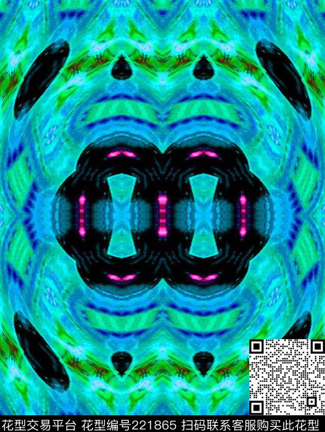 神秘复古希腊数码印花华亿平台下载（图片编号: 221865） - 瓦栏（Walan）