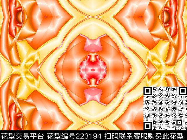 几何光感效果光影数码印花华亿平台下载（图片编号: 223194） - 瓦栏（Walan）