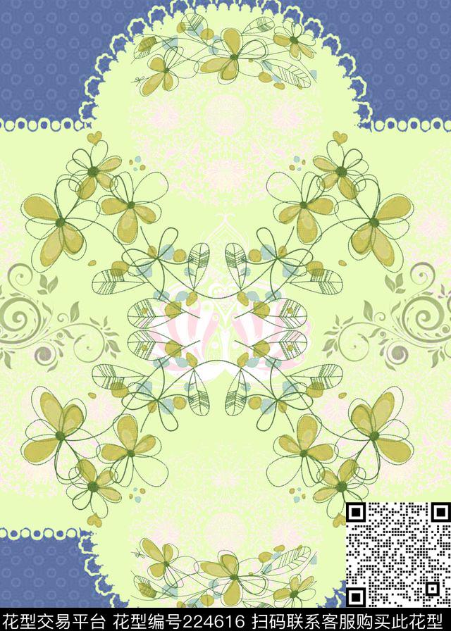 传统印花华亿平台下载（图片编号: 224616） - 瓦栏（Walan）