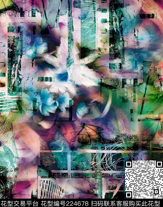 肌理数码印花华亿平台下载（图片编号: 224678） - 瓦栏（Walan）