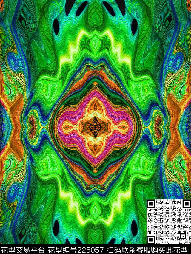 高贵服装定位花数码印花华亿平台下载（图片编号: 225057） - 瓦栏（Walan）