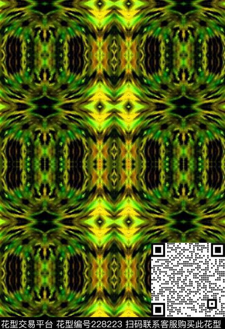 几何宫廷四方连续数码印花华亿平台下载（图片编号: 228223） - 瓦栏（Walan）