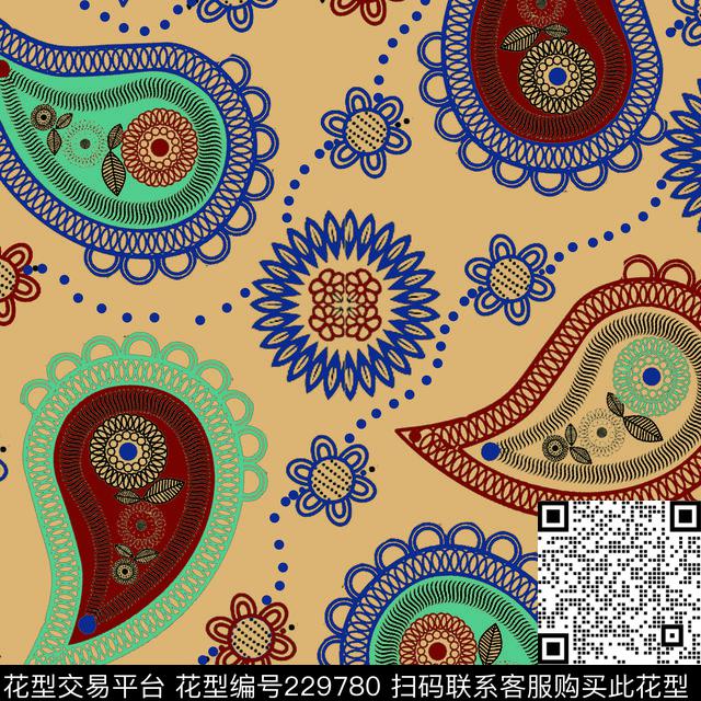 传统印花华亿平台下载（图片编号: 229780） - 瓦栏（Walan）