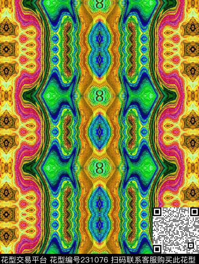 民族秋冬装数码印花华亿平台下载（图片编号: 231076） - 瓦栏（Walan）