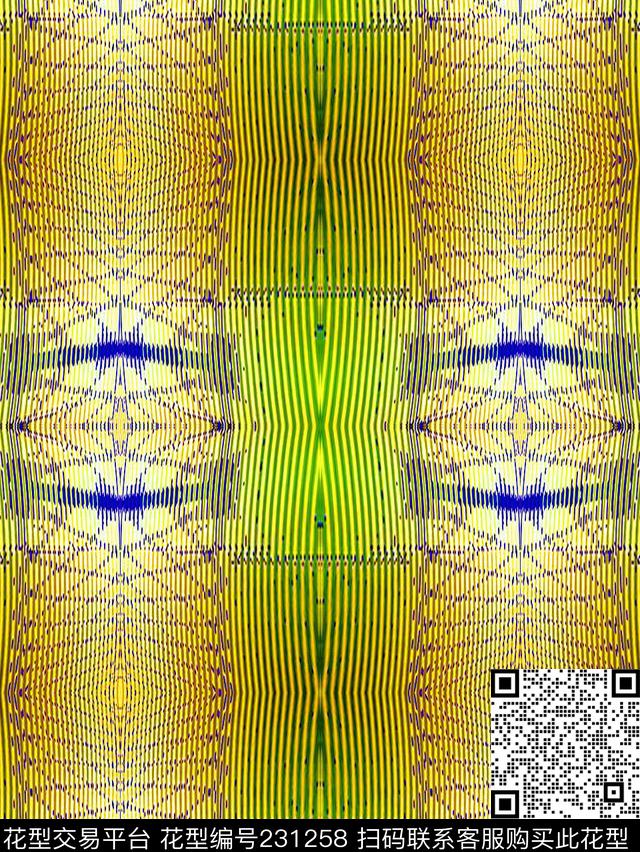 印花裤春夏装太空数码印花华亿平台下载（图片编号: 231258） - 瓦栏（Walan）