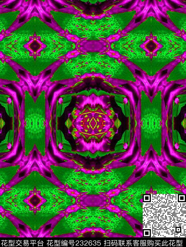 民族印花裤丝巾数码印花华亿平台下载（图片编号: 232635） - 瓦栏（Walan）