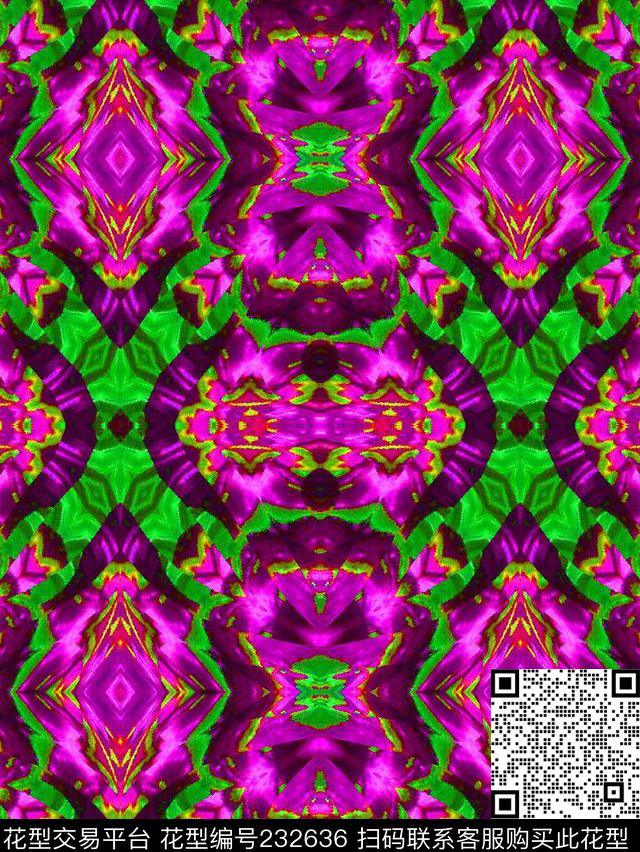 民族印花裤丝巾数码印花华亿平台下载（图片编号: 232636） - 瓦栏（Walan）