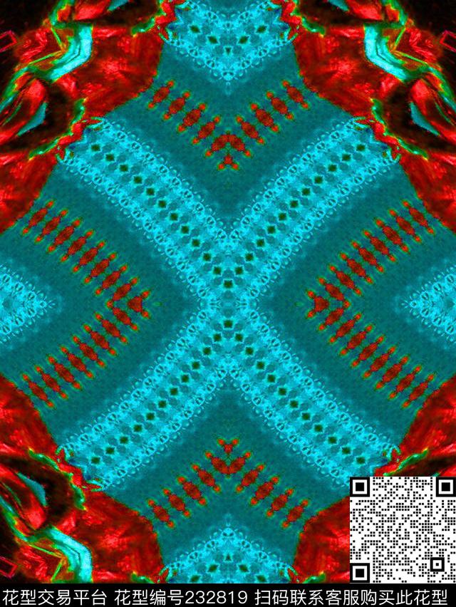 丝巾数码印花华亿平台下载（图片编号: 232819） - 瓦栏（Walan）