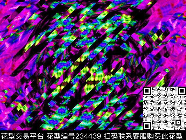 女装丝巾衬衫数码印花华亿平台下载（图片编号: 234439） - 瓦栏（Walan）