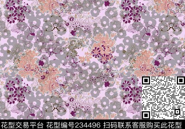 传统印花华亿平台下载（图片编号: 234496） - 瓦栏（Walan）