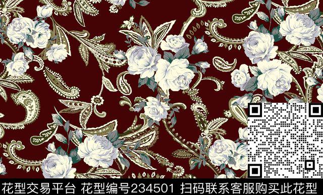 传统印花华亿平台下载（图片编号: 234501） - 瓦栏（Walan）