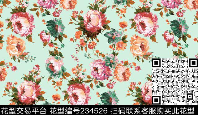 传统印花华亿平台下载（图片编号: 234526） - 瓦栏（Walan）