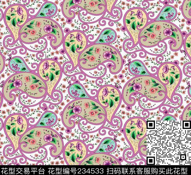 传统印花华亿平台下载（图片编号: 234533） - 瓦栏（Walan）