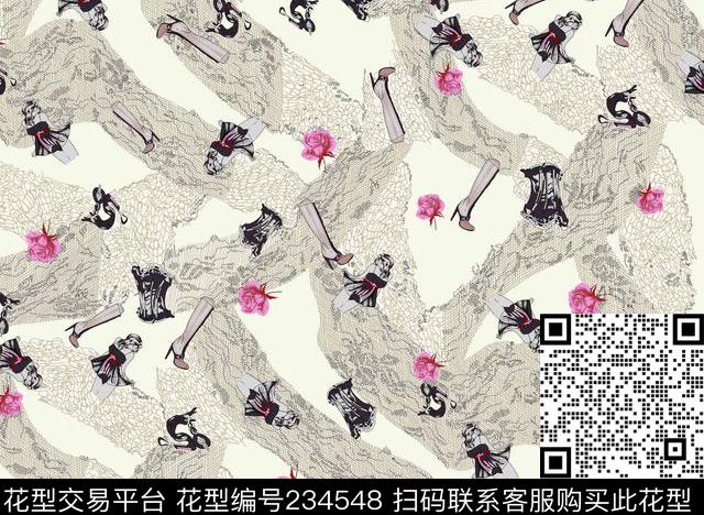 传统印花华亿平台下载（图片编号: 234548） - 瓦栏（Walan）