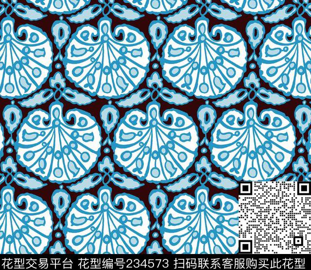 传统印花华亿平台下载（图片编号: 234573） - 瓦栏（Walan）