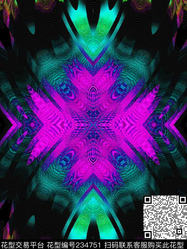 丝巾秋冬装数码印花华亿平台下载（图片编号: 234751） - 瓦栏（Walan）