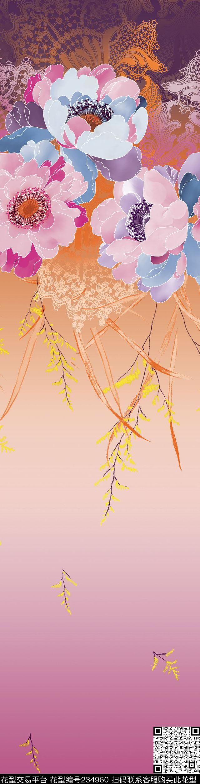 床上用品窗帘定位数码印花华亿平台下载（图片编号: 234960） - 瓦栏（Walan）