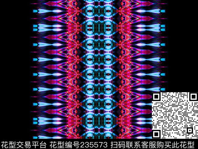 几何条纹印花裤数码印花华亿平台下载（图片编号: 235573） - 瓦栏（Walan）