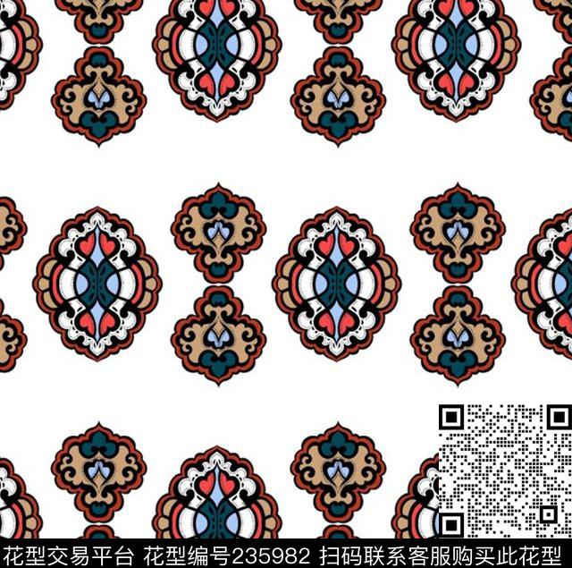 传统印花华亿平台下载（图片编号: 235982） - 瓦栏（Walan）
