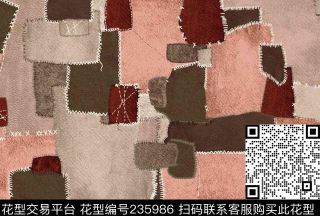 传统印花华亿平台下载（图片编号: 235986） - 瓦栏（Walan）