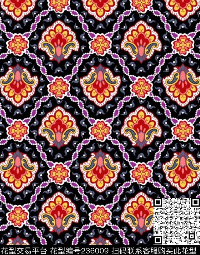 传统印花华亿平台下载（图片编号: 236009） - 瓦栏（Walan）