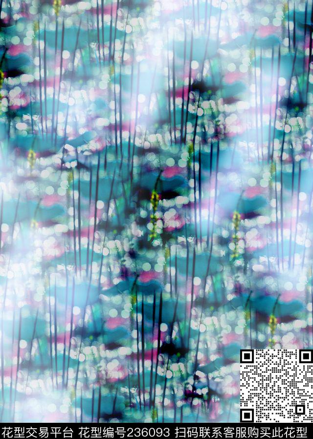 朦胧光斑荷花数码印花华亿平台下载（图片编号: 236093） - 瓦栏（Walan）