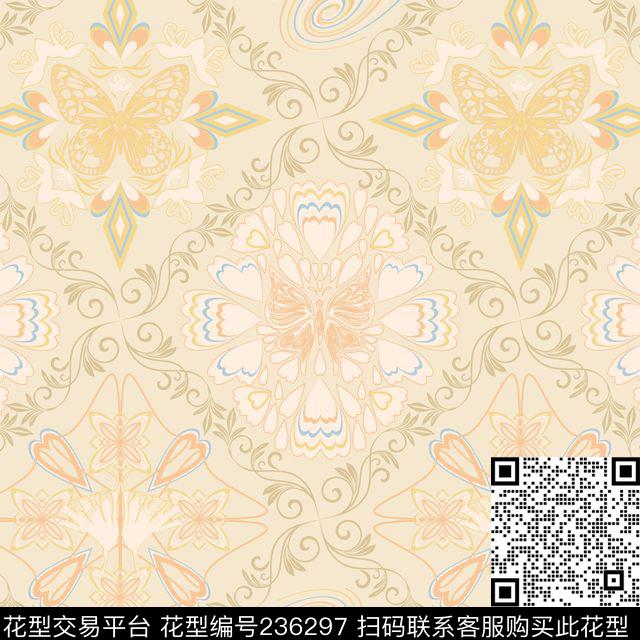 传统印花华亿平台下载（图片编号: 236297） - 瓦栏（Walan）