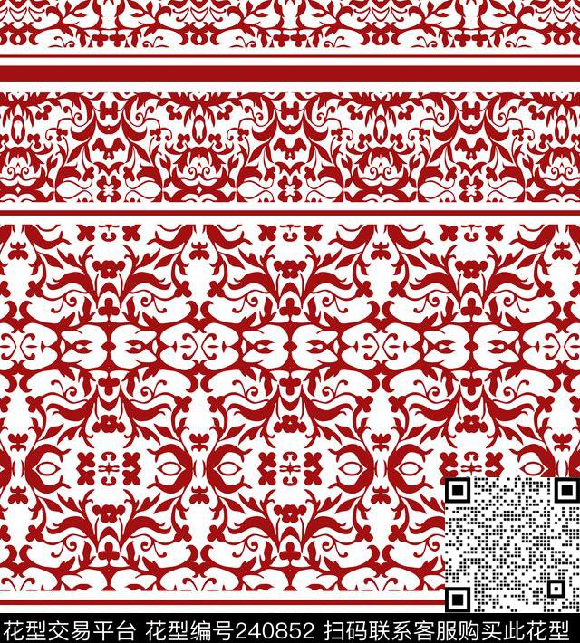 传统印花华亿平台下载（图片编号: 240852） - 瓦栏（Walan）