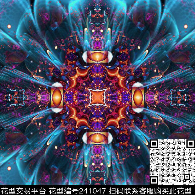 休闲抽象怀旧数码印花华亿平台下载（图片编号: 241047） - 瓦栏（Walan）