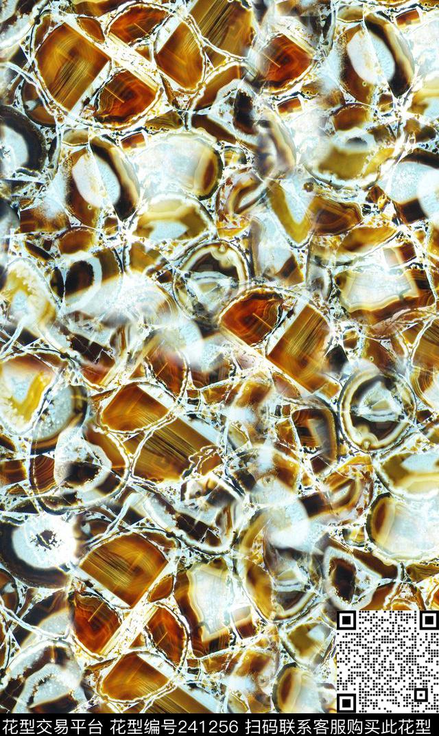 休闲抽象几何数码印花华亿平台下载（图片编号: 241256） - 瓦栏（Walan）