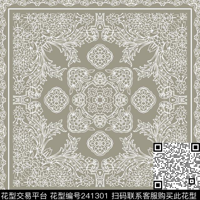 传统印花华亿平台下载（图片编号: 241301） - 瓦栏（Walan）