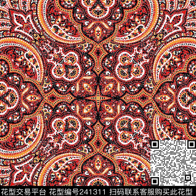 传统印花华亿平台下载（图片编号: 241311） - 瓦栏（Walan）