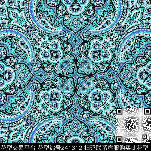 传统印花华亿平台下载（图片编号: 241312） - 瓦栏（Walan）