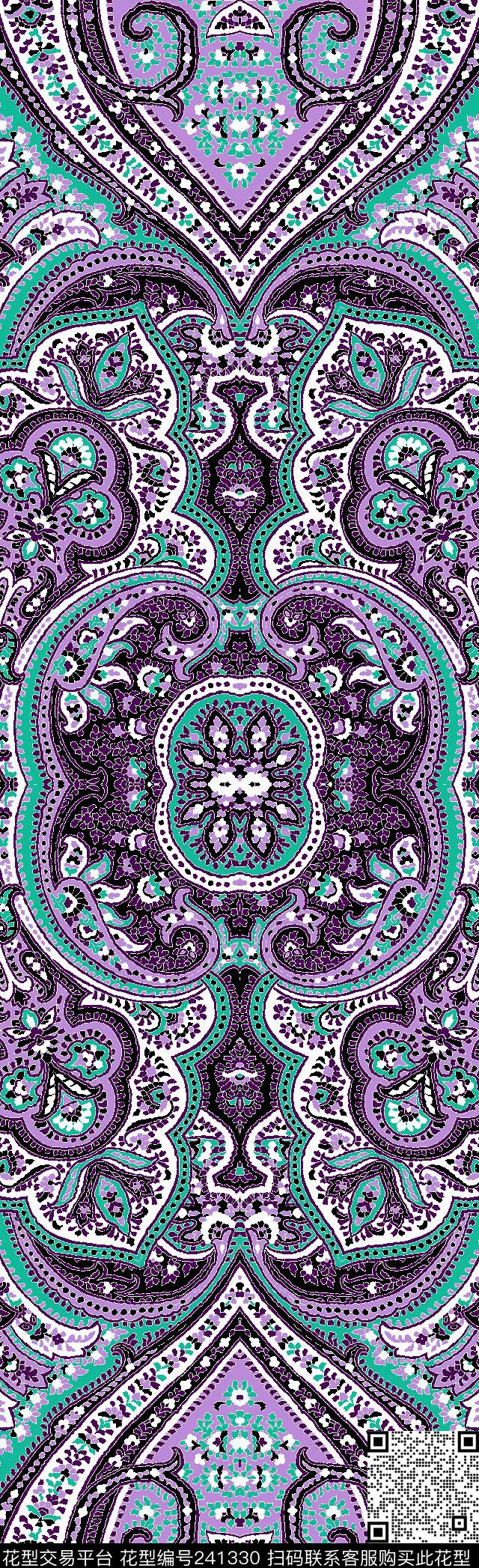 传统印花华亿平台下载（图片编号: 241330） - 瓦栏（Walan）