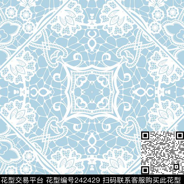 传统印花华亿平台下载（图片编号: 242429） - 瓦栏（Walan）