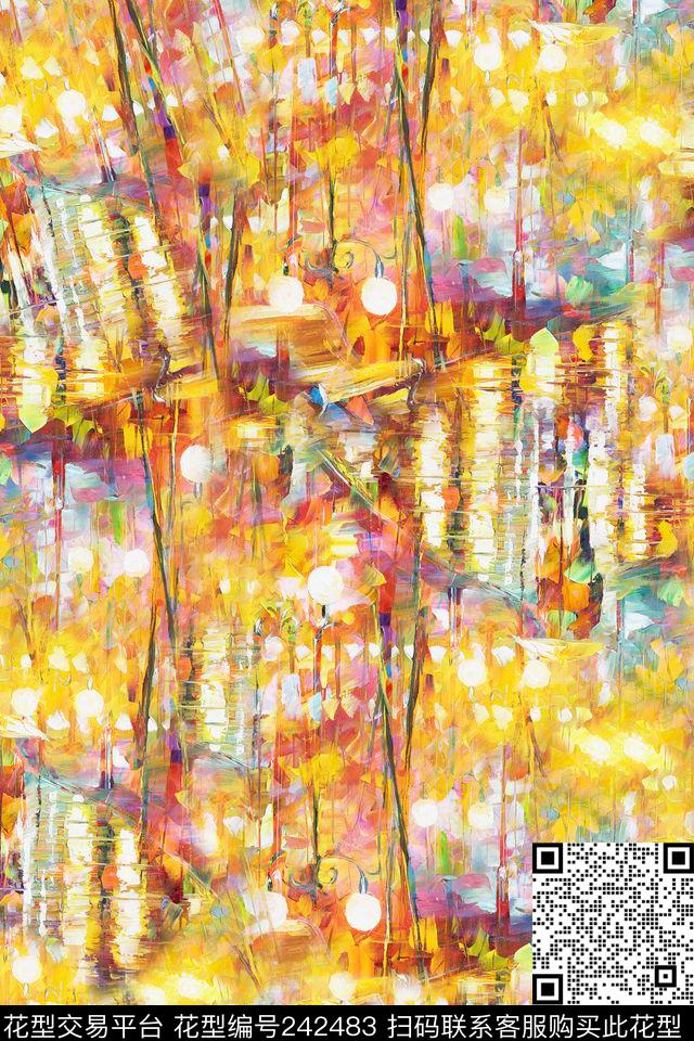 休闲怀旧纹理数码印花华亿平台下载（图片编号: 242483） - 瓦栏（Walan）