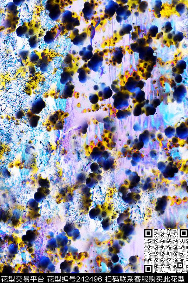 休闲抽象怀旧数码印花华亿平台下载（图片编号: 242496） - 瓦栏（Walan）